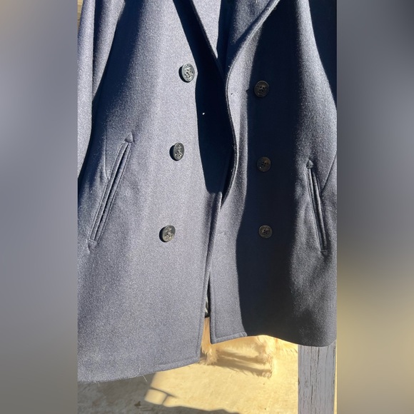 Brand New wool peacoat with Gold Anchor accented Buttons by Liz Claiborne - Picture 4 of 8